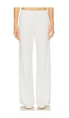 Leset Pointelle Boxer Pants Cloud Melange In White