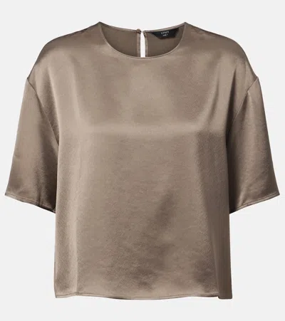 Leset Boxy T-shirt In Gray