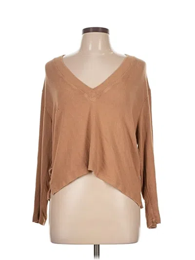 Pre-owned Leset Cardigan Sweater In Brown