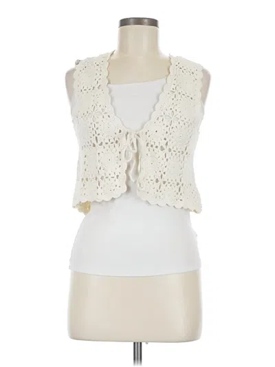 Pre-owned Leset Cardigan Sweater In Ivory