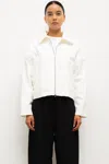 Leset Chloe Zip Jacket In Neutral