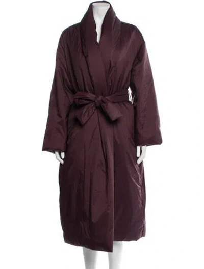 Pre-owned Leset Coat In Purple