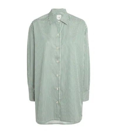 Leset Cotton Oversized Yoshi Shirt In Green