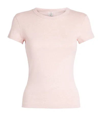 Leset Cotton Slim Nando T-shirt In Pink