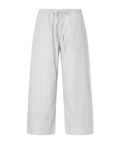 Leset Cotton-blend Wide-leg Pants In White