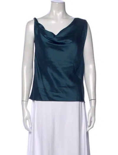 Pre-owned Leset Cowl Neck Sleeveless Top W/ Tags In Grey