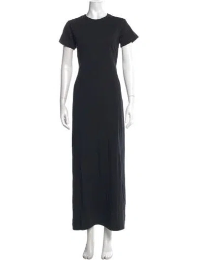 Pre-owned Leset Crew Neck Long Dress W/ Tags In Black