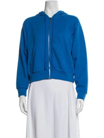 Pre-owned Leset Crew Neck Long Sleeve Hoodie In Blue