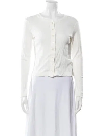 Pre-owned Leset Crew Neck Long Sleeve Top In Neutral