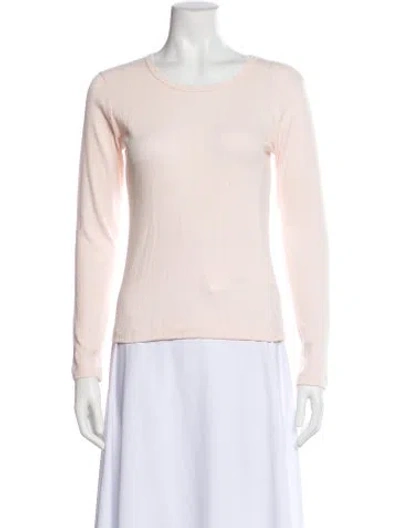 Pre-owned Leset Crew Neck Long Sleeve Top W/ Tags In Neutral