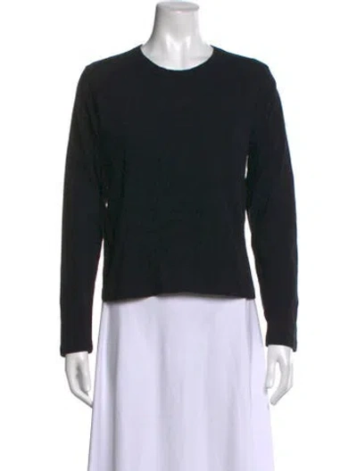 Pre-owned Leset Crew Neck Long Sleeve T-shirt In Black