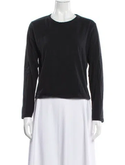 Pre-owned Leset Crew Neck Long Sleeve T-shirt In Blue