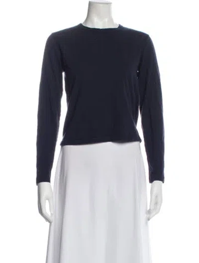 Pre-owned Leset Crew Neck Long Sleeve T-shirt In Gray