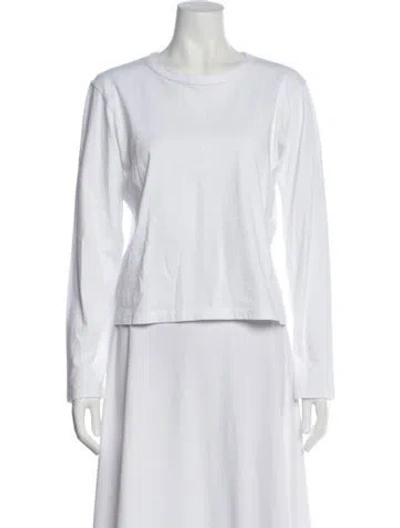 Pre-owned Leset Crew Neck Long Sleeve T-shirt W/ Tags In White