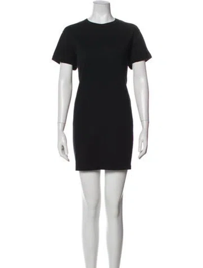 Pre-owned Leset Crew Neck Mini Dress W/ Tags In Gray