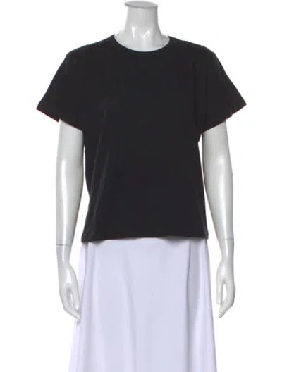 Pre-owned Leset Crew Neck Short Sleeve T-shirt In Black