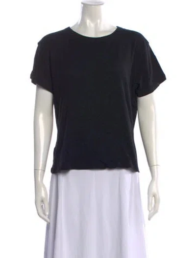 Pre-owned Leset Crew Neck Short Sleeve T-shirt In Black