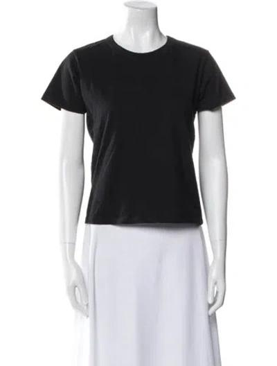 Pre-owned Leset Crew Neck Short Sleeve T-shirt In Black