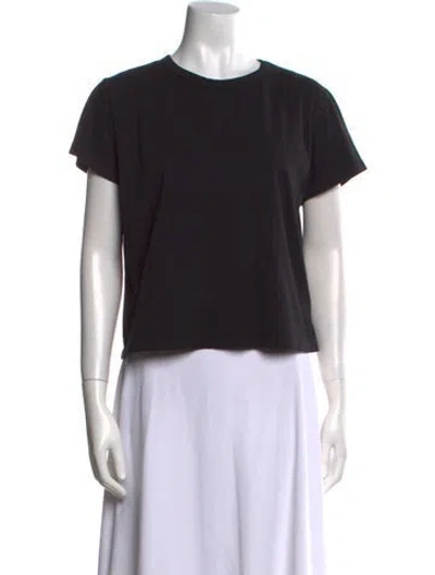 Pre-owned Leset Crew Neck Short Sleeve T-shirt In Black