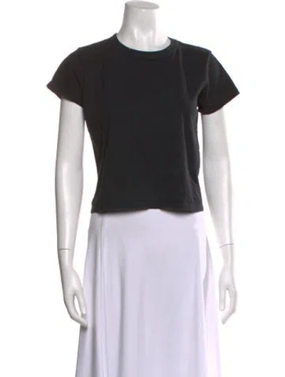 Pre-owned Leset Crew Neck Short Sleeve T-shirt In Black