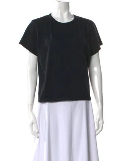 Pre-owned Leset Crew Neck Short Sleeve T-shirt In Black