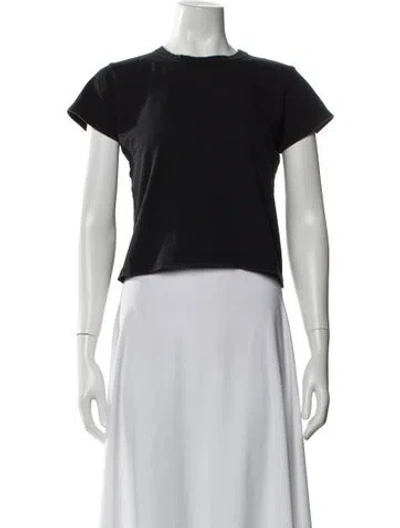 Pre-owned Leset Crew Neck Short Sleeve T-shirt In Black