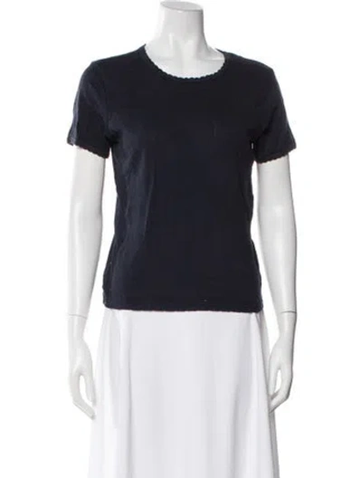 Pre-owned Leset Crew Neck Short Sleeve T-shirt In Black