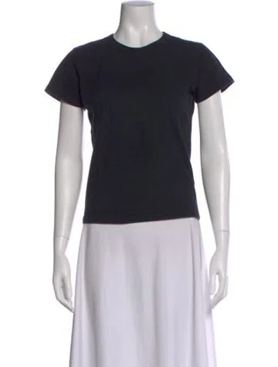 Pre-owned Leset Crew Neck Short Sleeve T-shirt In Black