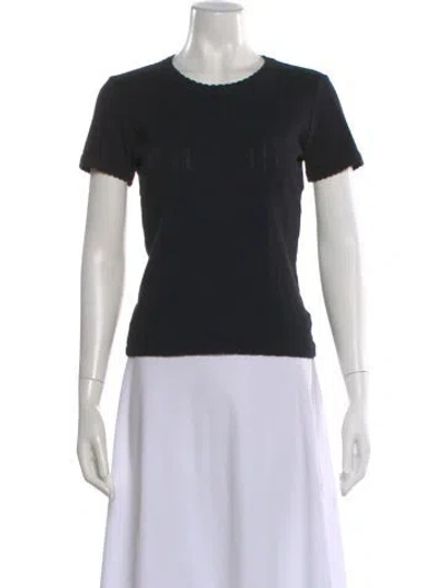 Pre-owned Leset Crew Neck Short Sleeve T-shirt In Black