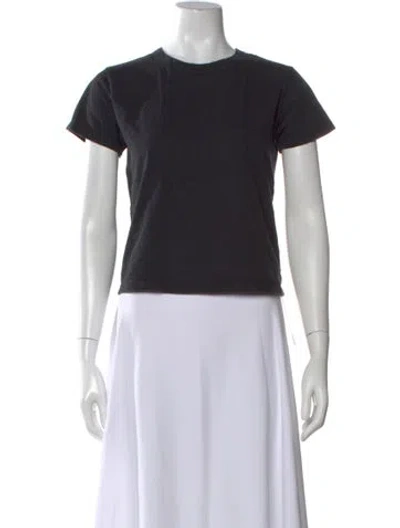 Pre-owned Leset Crew Neck Short Sleeve T-shirt In Black
