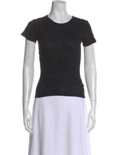 Pre-owned Leset Crew Neck Short Sleeve T-shirt In Black