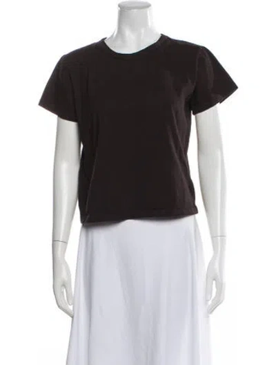 Pre-owned Leset Crew Neck Short Sleeve T-shirt In Black
