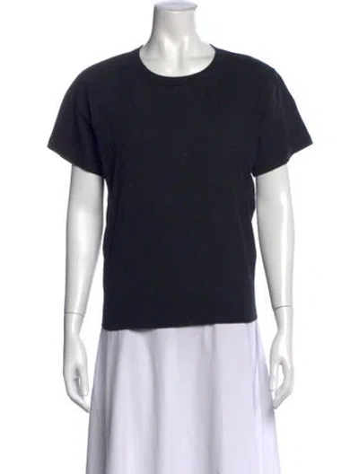 Pre-owned Leset Crew Neck Short Sleeve T-shirt In Black