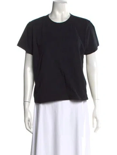 Pre-owned Leset Crew Neck Short Sleeve T-shirt In Black