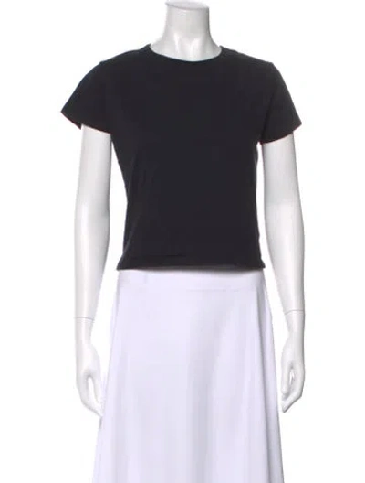 Pre-owned Leset Crew Neck Short Sleeve T-shirt In Black