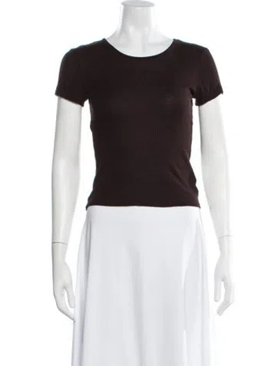 Pre-owned Leset Crew Neck Short Sleeve T-shirt In Black