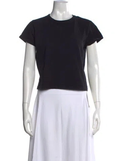 Pre-owned Leset Crew Neck Short Sleeve T-shirt In Black