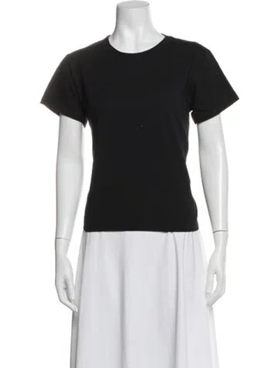 Pre-owned Leset Crew Neck Short Sleeve T-shirt In Black