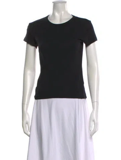 Pre-owned Leset Crew Neck Short Sleeve T-shirt In Black