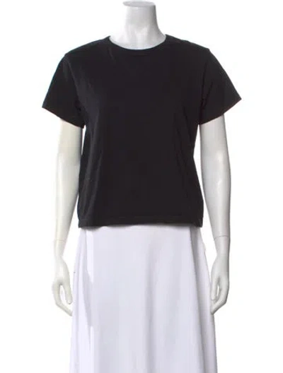 Pre-owned Leset Crew Neck Short Sleeve T-shirt In Black