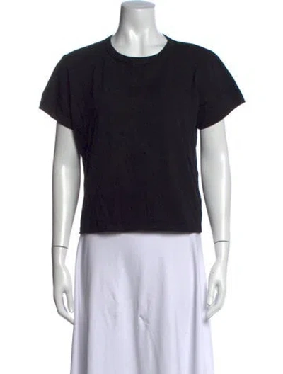 Pre-owned Leset Crew Neck Short Sleeve T-shirt In Black