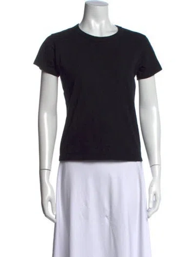 Pre-owned Leset Crew Neck Short Sleeve T-shirt In Black