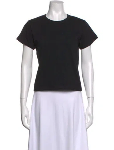 Pre-owned Leset Crew Neck Short Sleeve T-shirt In Black