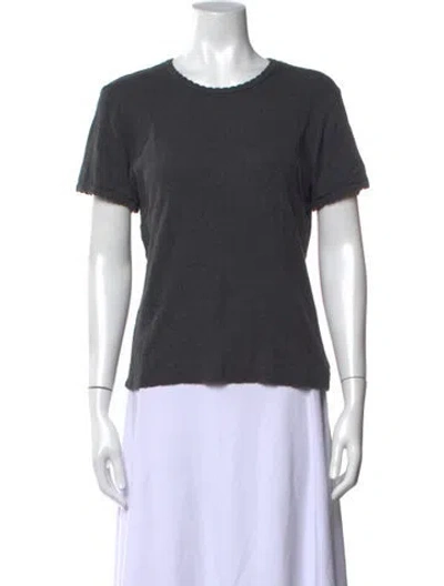 Pre-owned Leset Crew Neck Short Sleeve T-shirt In Black