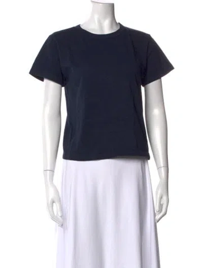 Pre-owned Leset Crew Neck Short Sleeve T-shirt In Black