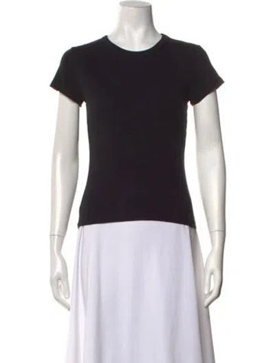 Pre-owned Leset Crew Neck Short Sleeve T-shirt In Black