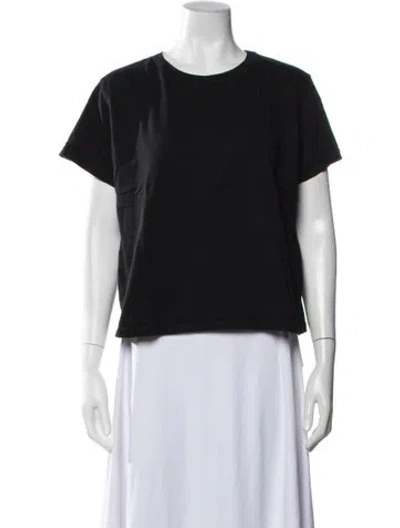 Pre-owned Leset Crew Neck Short Sleeve T-shirt In Black