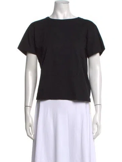 Pre-owned Leset Crew Neck Short Sleeve T-shirt In Black