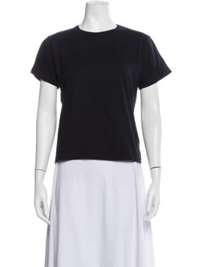 Pre-owned Leset Crew Neck Short Sleeve T-shirt In Black