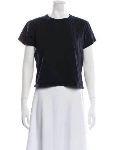 Pre-owned Leset Crew Neck Short Sleeve T-shirt In Blue